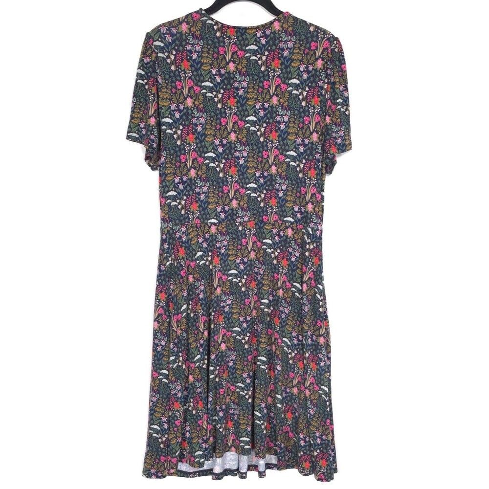 BODEN Floral‎ Dress Viscose Ecovero Short Sleeve Navy Blue Women Size M US 8 - Picture 7 of 10